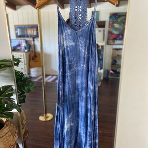 Solitaire Blue Lace Detail Dress